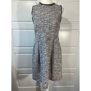 LOFT Women's Dress Size 6 Sleeveless‎ Tweed Career Party w/ Pockets